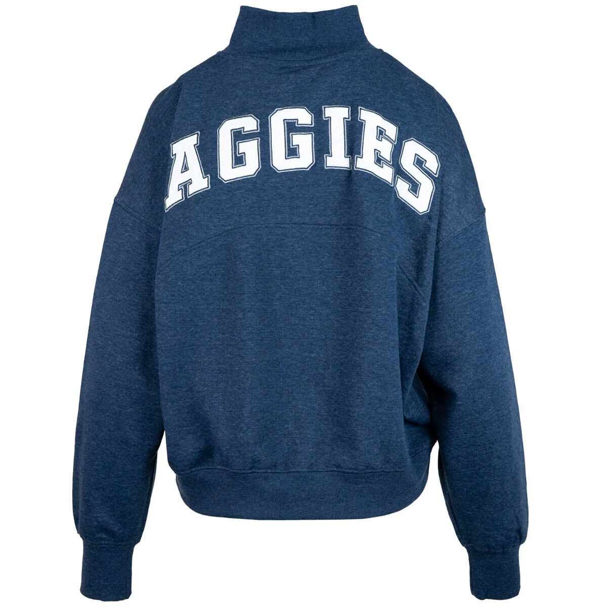 Women's u-state aggies navy half zip crew sweatshirt